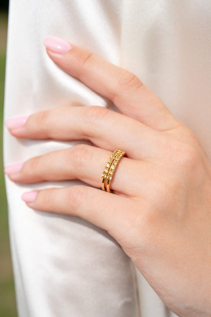 Deimantų juostelės žiedas